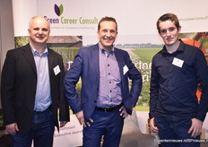 Peter Bonné , Johan Grootscholte samen met zijn zoon Paul. Alle drie de mannen zijn van Green Career Consult.